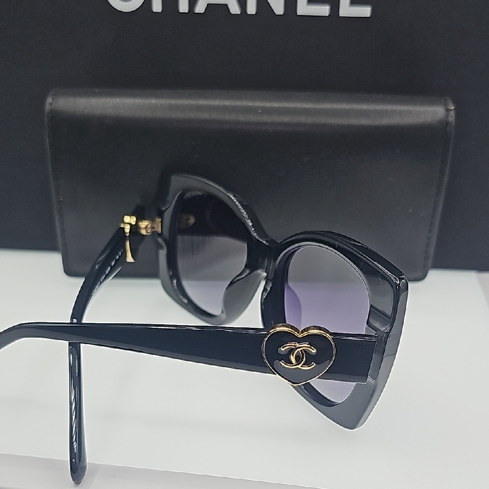 Chanel Black Sunglasses CH5519-A c622/S8 - Picture 6 of 15